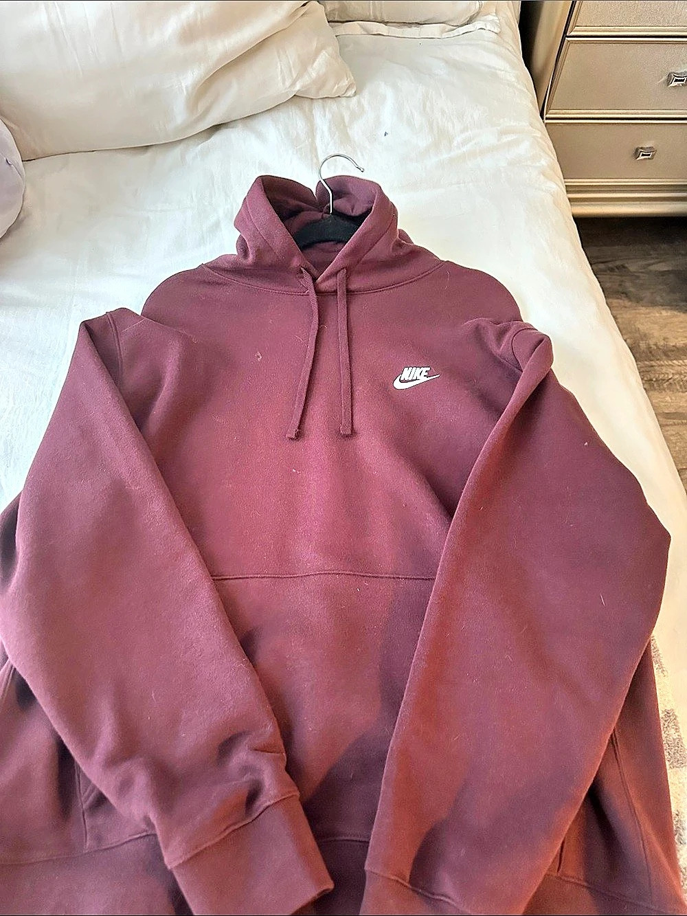 Nike Sportswear Club Fleece Pullover Hoodie Purple XL